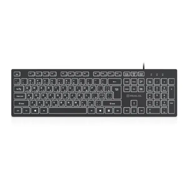 Клавіатура REAL-EL RK-7050 USB Black (EL123100054)