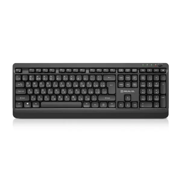 Клавіатура REAL-EL RK-760W Wireless Black (EL123100058)