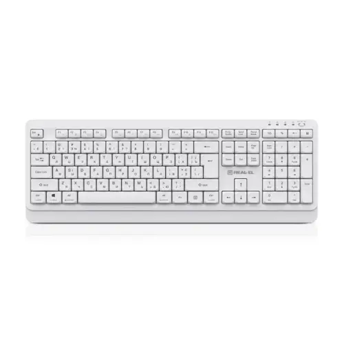 Клавіатура REAL-EL RK-761W Wireless White (EL123100059) Клавіатура REAL-EL RK-761W Wireless White (EL123100059)