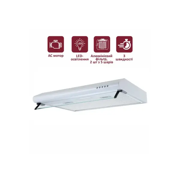 Витяжка кухонна PRIME Technics PVCO 3261 W
