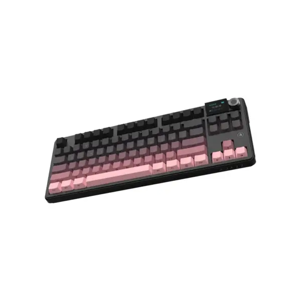 Клавіатура Ajazz MK87 Pitaya RGB Wireless/Bluetooth/USB UA Black/Pink (MK87-P-S-P)