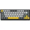 Клавіатура Ajazz x NacodeX NK68 V2 Red Switch LED USB UA Black/Grey/Yellow (NK68-V2-R-BGY)