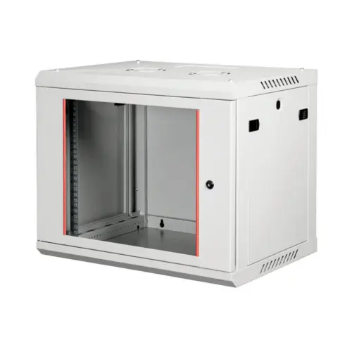 Шафа настінна Lande 9U 19" 600x600 ProlineB (LN-WB-09U6060-LG-F)