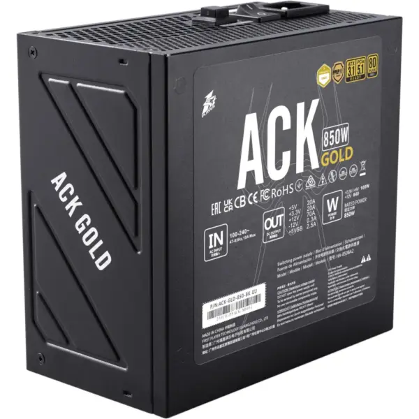 Блок живлення 1stPlayer 850W (ACK-GLD-850-BK-EU)