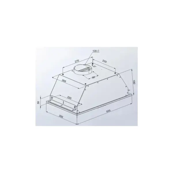 Витяжка кухонна Artel Art Canopy 350 Inox (ART CANOPI 350 Inox)