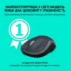 Мишка Logitech M185 swift grey (910-002238)