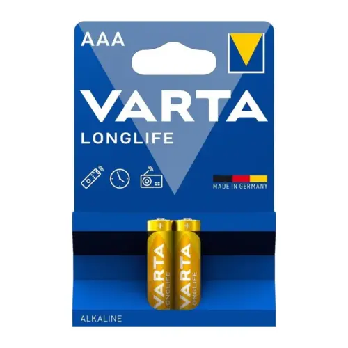 Батарейка Varta AAA Longlife лужна * 2 (04103101412)