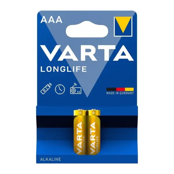 Батарейка Varta AAA Longlife лужна * 2 (04103101412)
