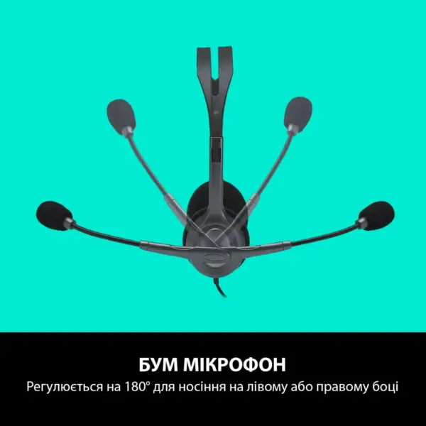 Навушники Logitech H110 Stereo Headset with 2*3pin jacks (981-000271)