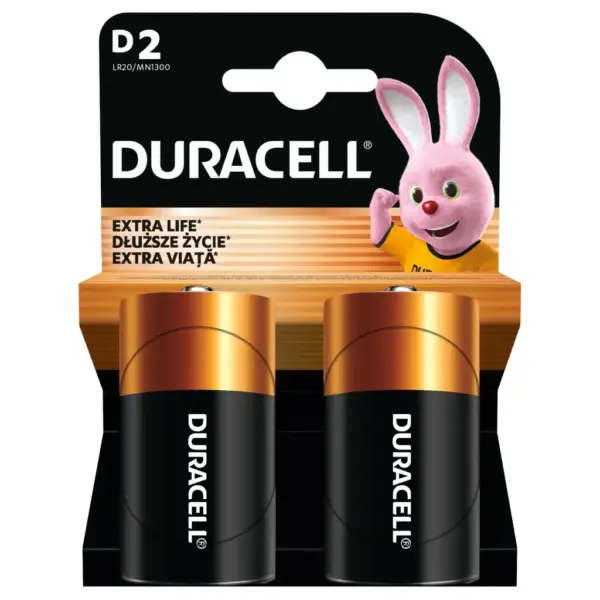 Батарейка Duracell D LR20 лужна 2шт. в упаковці (81545439/5005987/5014435)