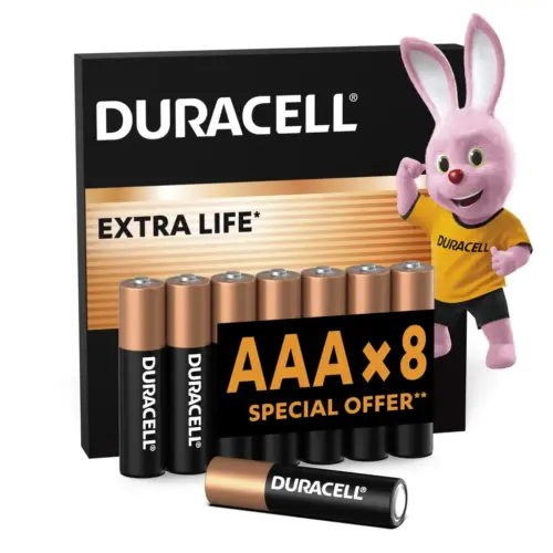 Батарейка Duracell AAA лужні 8 шт. в упаковці (5000394203341 / 81480364) Батарейка Duracell AAA лужні 8 шт. в упаковці (5000394203341 / 81480364)