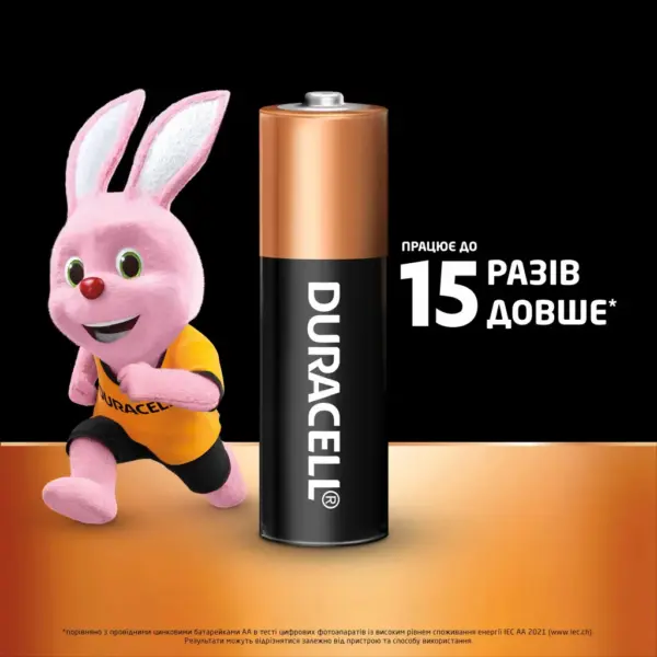 Батарейка Duracell AA лужні 18 шт. в упаковці (5000394107519 / 5006192)