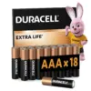 Батарейка Duracell AAA лужні 18 шт. в упаковці (5000394107557 / 81546741)