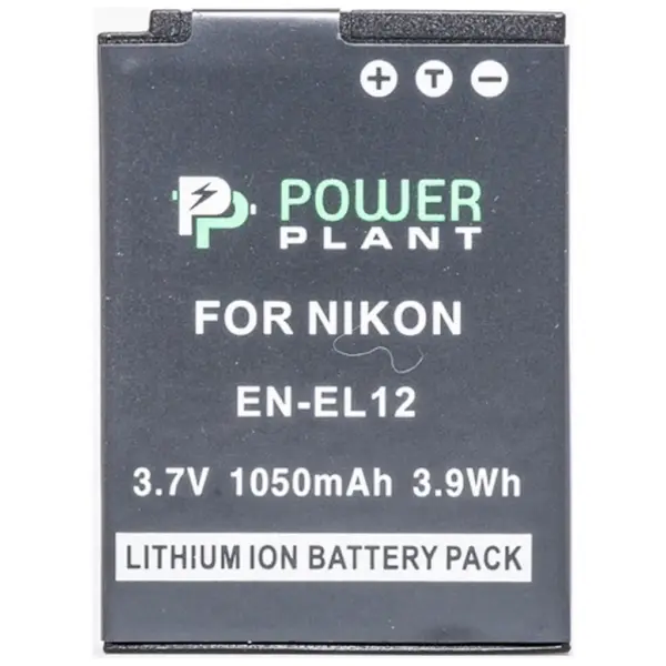 Акумулятор до фото/відео PowerPlant Nikon EN-EL12 (DV00DV1242)