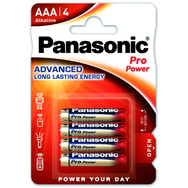 Батарейка Panasonic AAA LR03 Pro Power * 4 (LR03XEG/4BP) Батарейка Panasonic AAA LR03 Pro Power * 4 (LR03XEG/4BP)