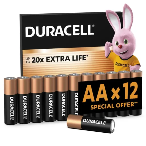Батарейка Duracell AA лужні 12 шт. в упаковці (5000394006546 / 81551275)
