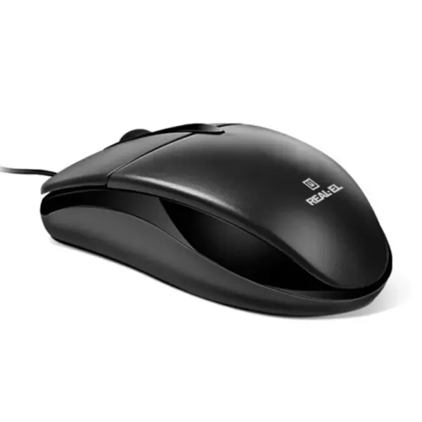 Мишка REAL-EL RM-211 USB Black (EL123200001)