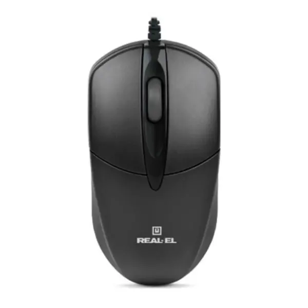 Мишка REAL-EL RM-211 USB Black (EL123200001)