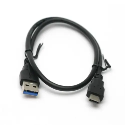 Дата кабель USB 3.0 AM to USB-C 0.5m PowerPlant (KD00AS1253)