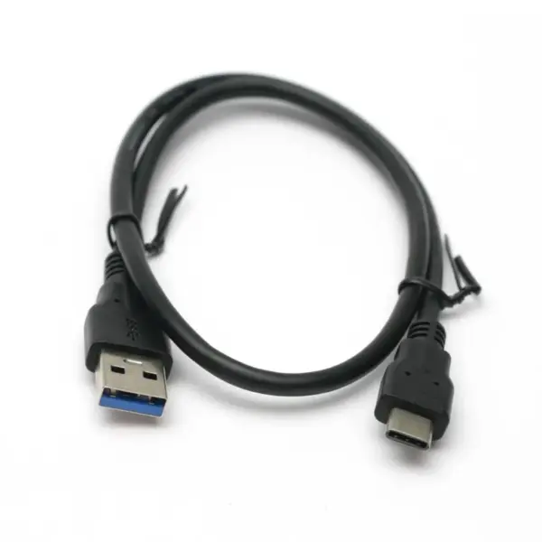 Дата кабель USB 3.0 AM to USB-C 0.5m PowerPlant (KD00AS1253)