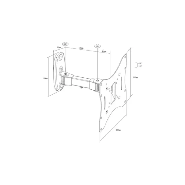 Кронштейн X-Digital STEEL SA225 Black