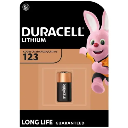 Батарейка Duracell 123 3V High Power літієва, CR123/CR123A/CR17345, 1 шт. в упаковці (5000394123106 / 5000784)