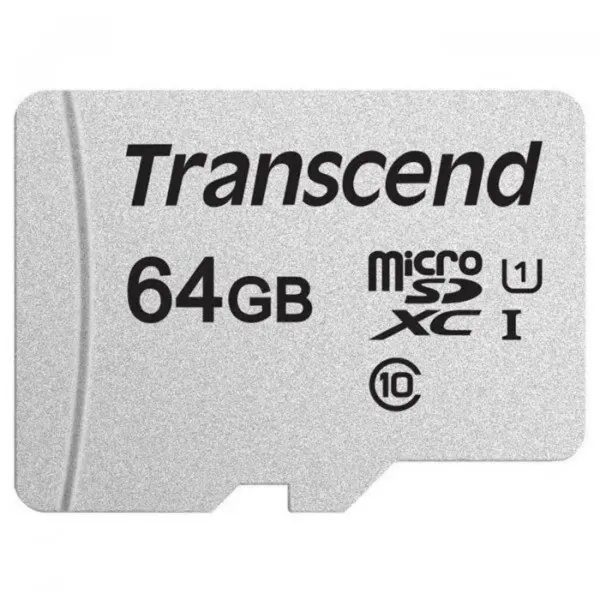 Карта пам'яті Transcend 64GB microSDXC class 10 UHS-I U1 (TS64GUSD300S-A) Карта пам'яті Transcend 64GB microSDXC class 10 UHS-I U1 (TS64GUSD300S-A)
