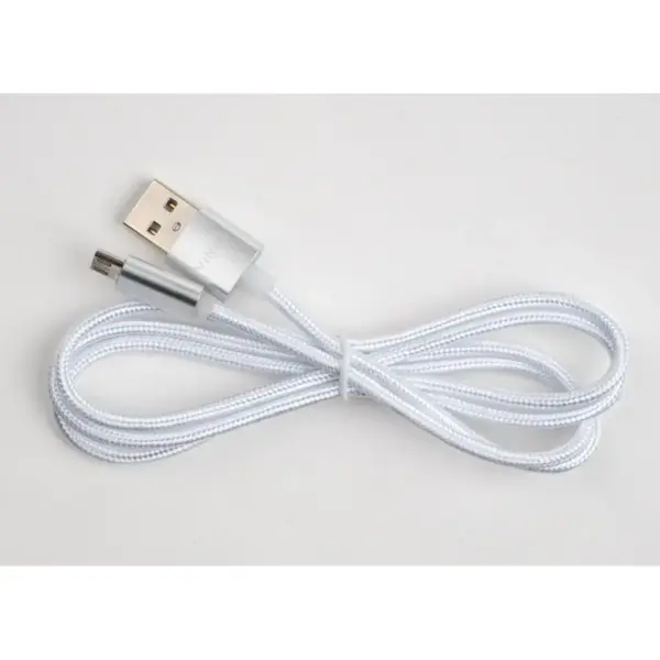 Дата кабель USB 2.0 AM to Micro 5P 1m LED silver Vinga (VCPDCMLED1S) Дата кабель USB 2.0 AM to Micro 5P 1m LED silver Vinga (VCPDCMLED1S)