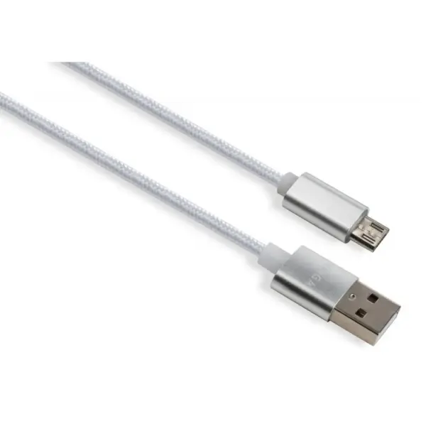 Дата кабель USB 2.0 AM to Micro 5P 1m LED silver Vinga (VCPDCMLED1S) Дата кабель USB 2.0 AM to Micro 5P 1m LED silver Vinga (VCPDCMLED1S)