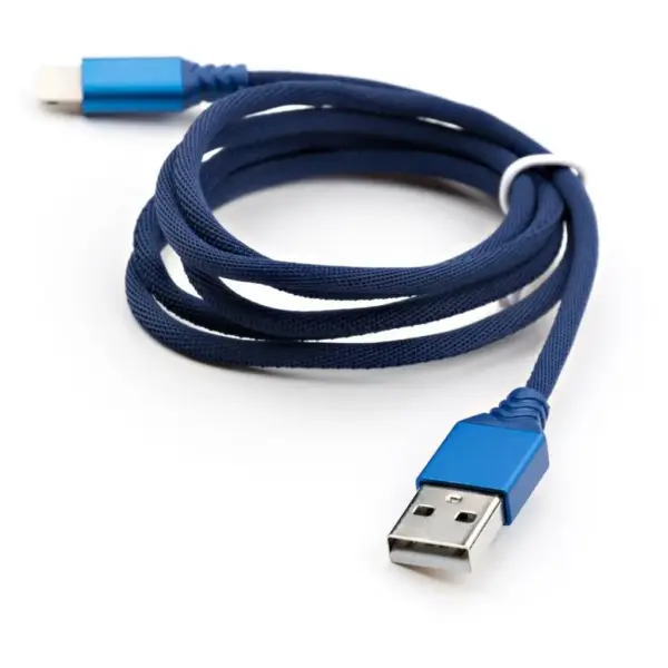 Дата кабель USB 2.0 AM to Lightning nylon 1m blue Vinga (VCPDCLNB21B) Дата кабель USB 2.0 AM to Lightning nylon 1m blue Vinga (VCPDCLNB21B)