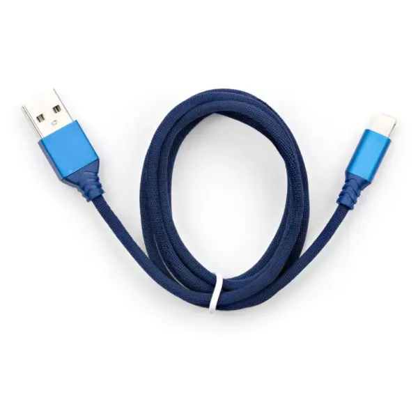 Дата кабель USB 2.0 AM to Lightning nylon 1m blue Vinga (VCPDCLNB21B) Дата кабель USB 2.0 AM to Lightning nylon 1m blue Vinga (VCPDCLNB21B)