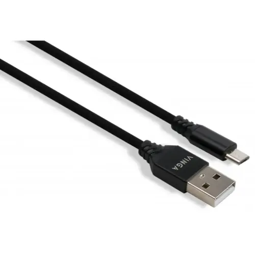 Дата кабель USB 2.0 AM to Micro 5P nylon 1m black Vinga (VCPDCMBN21BK) Дата кабель USB 2.0 AM to Micro 5P nylon 1m black Vinga (VCPDCMBN21BK)