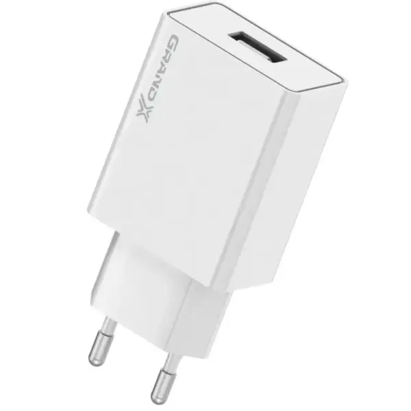 Зарядний пристрій Grand-X 5V 2.1A White (CH-03W)