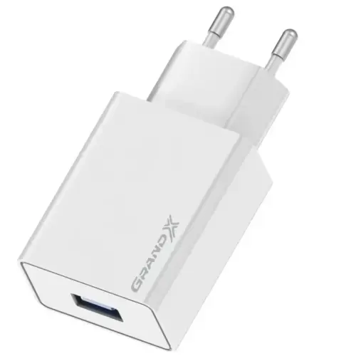 Зарядний пристрій Grand-X 5V 2.1A White (CH-03W)