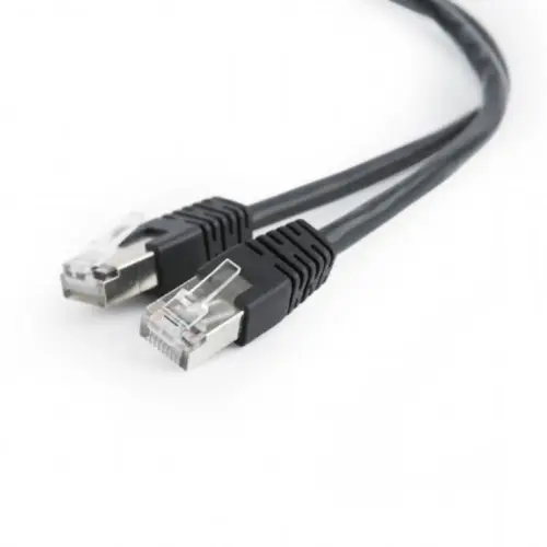 Патч-корд 1м FTP cat 5е CCA Cablexpert (PP22-1M/BK)
