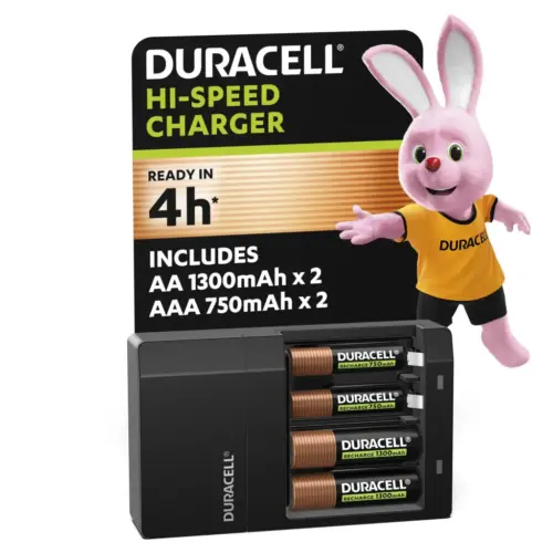 Зарядний пристрій для акумуляторів Duracell CEF14, 4 години, 1 шт. (Includes 2 AA1300mAh & 2 AAA750mAh) (5007497 / 5004990) Зарядний пристрій для акумуляторів Duracell CEF14, 4 години, 1 шт. (Includes 2 AA1300mAh & 2 AAA750mAh) (5007497 / 5004990)