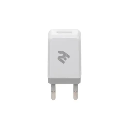 Зарядний пристрій 2E USB Wall Charger USB:DC5V/2.1A, white (2E-WC1USB2.1A-W)