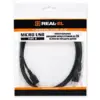 Дата кабель USB 2.0 AM to Micro 5P 2.0m Pro black REAL-EL (EL123500025)