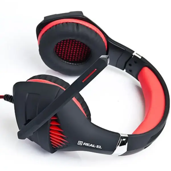 Навушники REAL-EL GDX-7600 Black/Red (EL124100028)