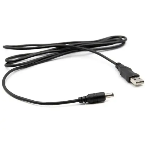 Кабель живлення USB to DC 5.5x2.1mm 5V 1.0m PowerPlant (CA911356)