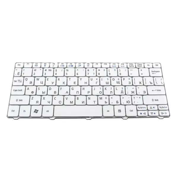 Клавіатура ноутбука Acer Aspire One 521/eMachines 350 белый, без фрейма (KB312641)