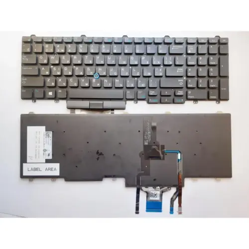 Клавіатура ноутбука Dell Latitude E5550 черная,трек,подсв (A46080) Клавіатура ноутбука Dell Latitude E5550 черная,трек,подсв (A46080)