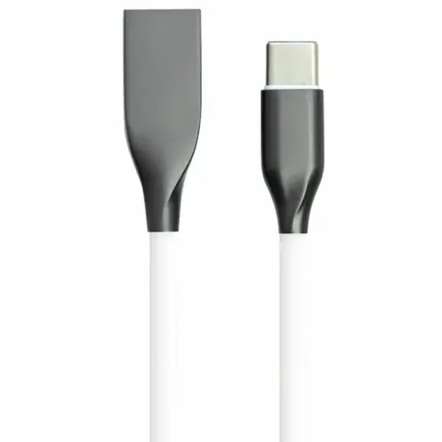 Дата кабель USB 2.0 AM to USB-C 2.0m white PowerPlant (CA910748)