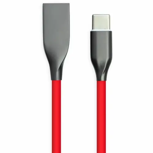 Дата кабель USB 2.0 AM to USB-C 2.0m red PowerPlant (CA911394)