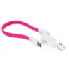 Дата кабель USB 2.0 AM to USB-C 0.18m pink Extradigital (KBU1788)