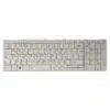 Клавіатура ноутбука PowerPlant TOSHIBA Satellite C850, C870 белый, белый фрейм (KB311781)