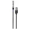 Дата кабель USB 2.0 AM to Lightning + Micro 5P + USB-C 1.0m Magnet only charge ColorWay (CW-CBUU020-BK) Дата кабель USB 2.0 AM to Lightning + Micro 5P + USB-C 1.0m Magnet only charge ColorWay (CW-CBUU020-BK)