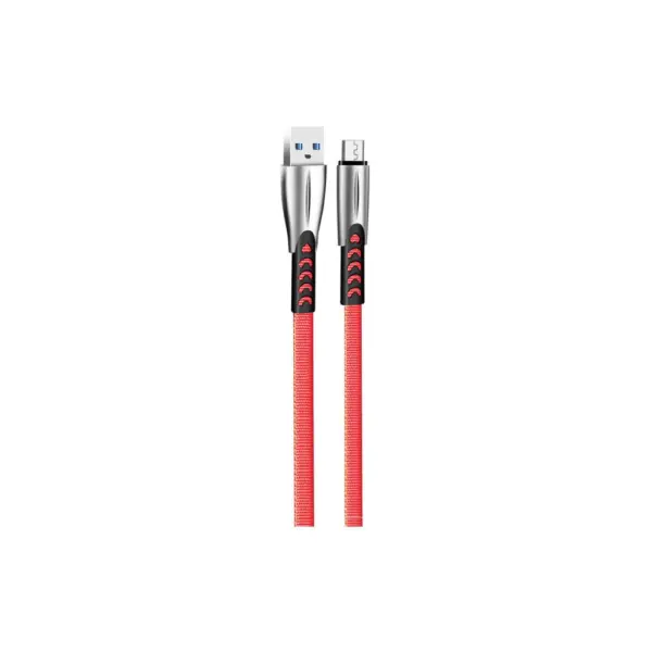 Дата кабель USB 2.0 AM to Micro 5P 1.0m zinc alloy red ColorWay (CW-CBUM011-RD)