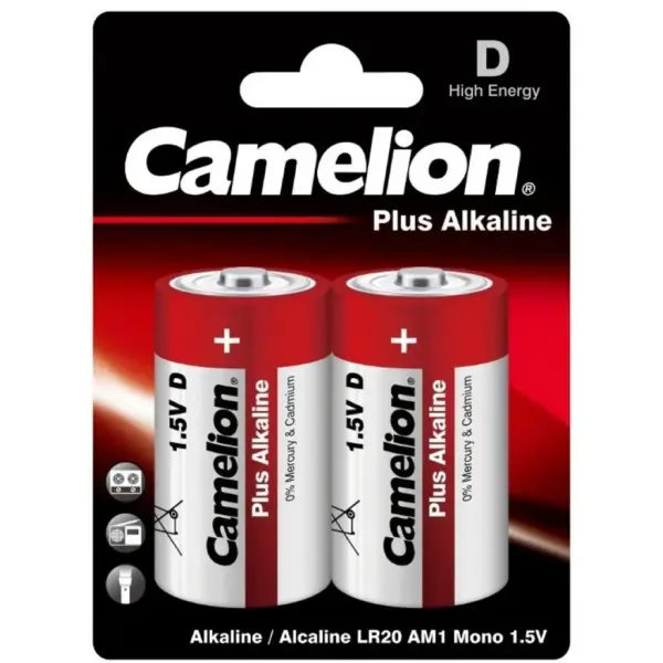 Батарейка Camelion D LR20 Plus Alkaline * 2 (LR20-BP2) Батарейка Camelion D LR20 Plus Alkaline * 2 (LR20-BP2)