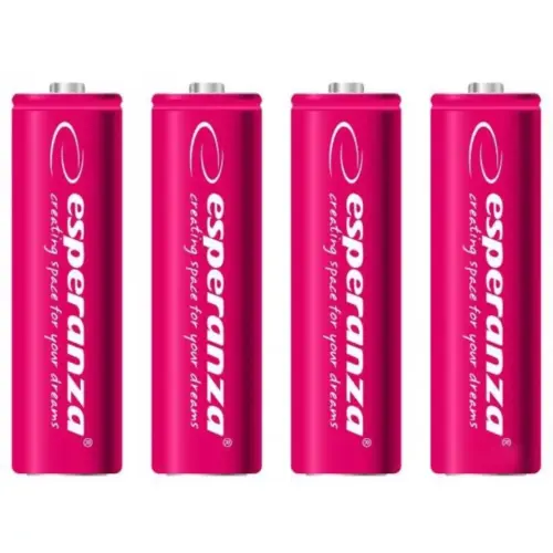 Акумулятор Esperanza AA 2000mAh Ni-MH * 4 red (EZA104R) Акумулятор Esperanza AA 2000mAh Ni-MH * 4 red (EZA104R)